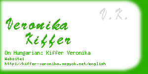 veronika kiffer business card